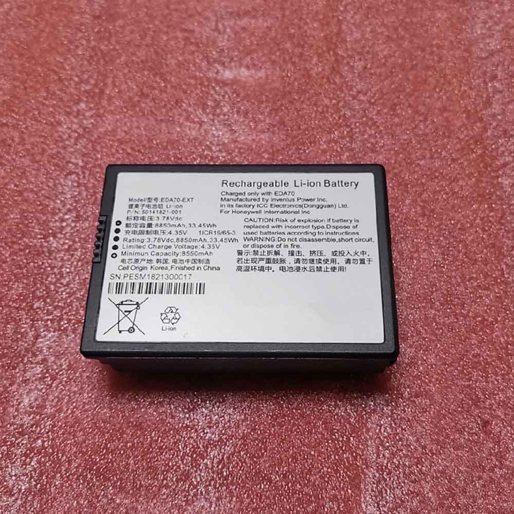 Batería para BAT-EDA50K-1ICP8/50/honeywell-EDA70-EXT